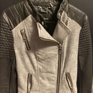 Wilson’s Leather black and grey jacket size small